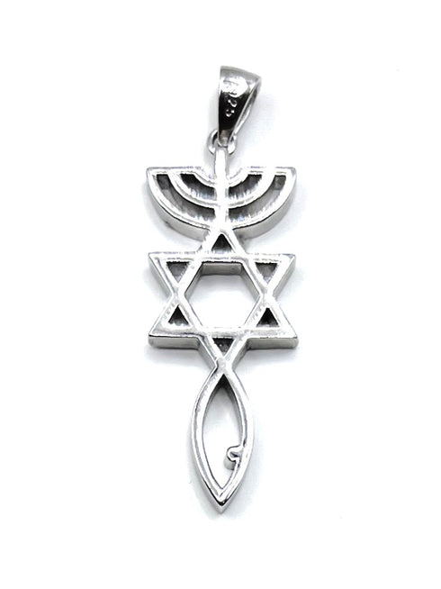 Sterling Silver Grafted In Pendant